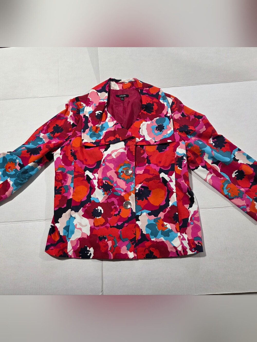Floral Pink Multi Colored Jacket